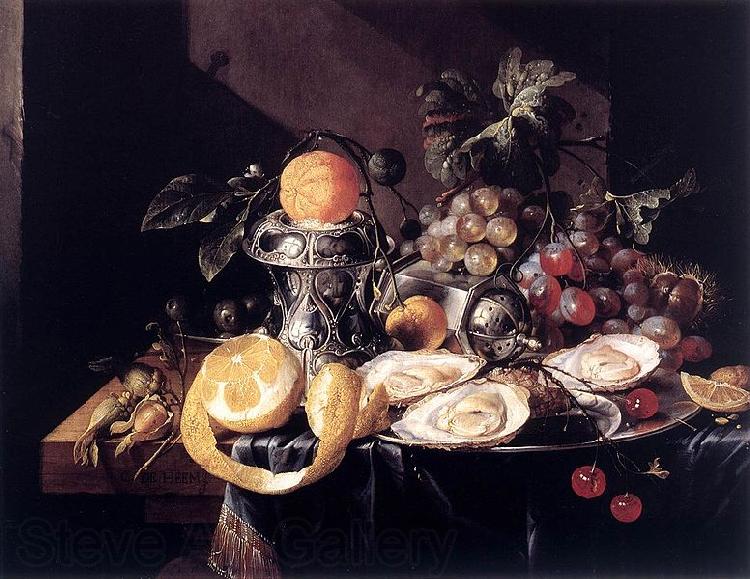 Cornelis de Heem Still-Life with Oysters